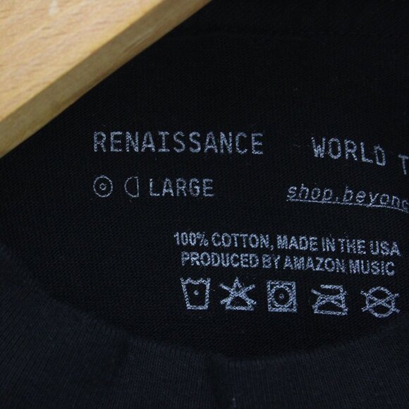 Beyoncé Shirt Mens Large L Black Renaissance World Tour 2023 Cowgril Sexy NWOT - Picture 5 of 9